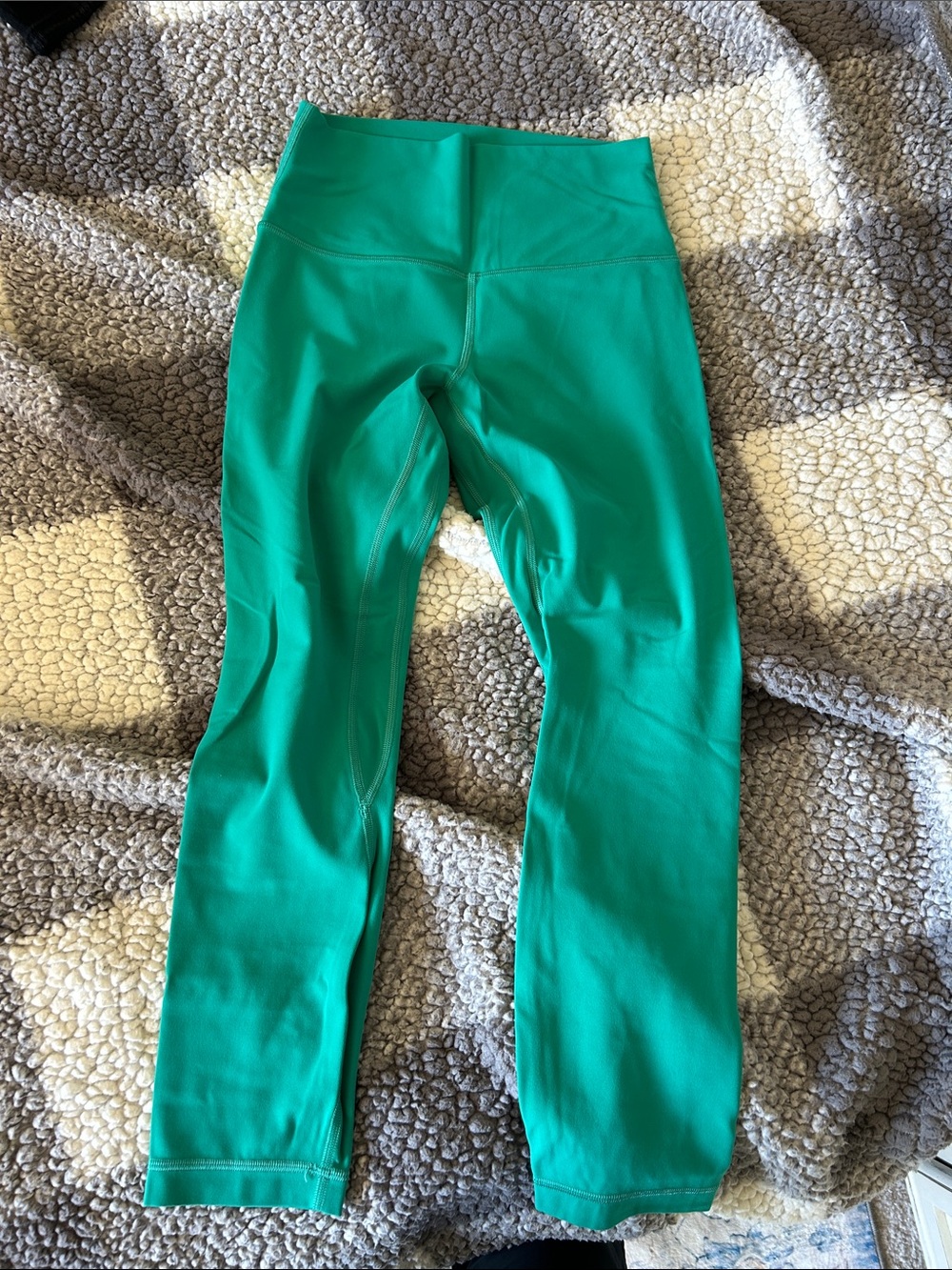 lululemon athletica green crop legging